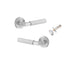 Round Brunswick Lever Iver Satin Chrome Passage Kit