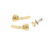 Round Brunswick Lever Iver Brushed Brass Privacy Kit