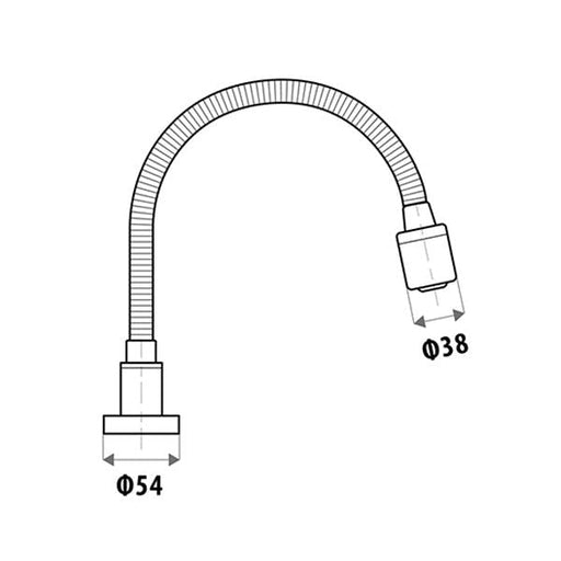 Sabine Cobra Flex Hob Spout with Vegetable Spray specifications