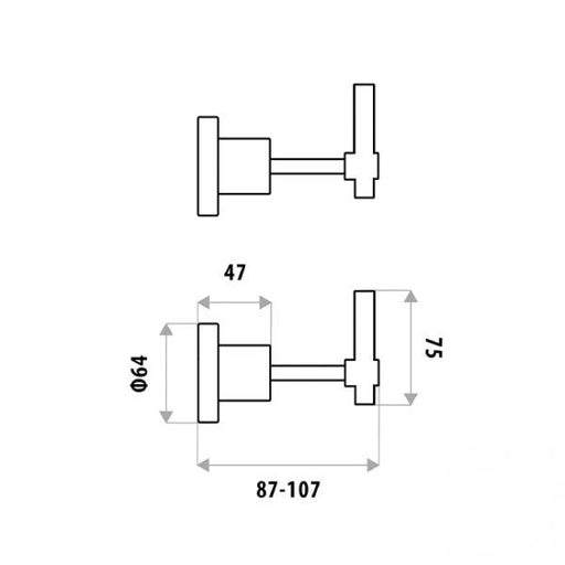 Sabine Lever Wall Top Assemblies pair specifications