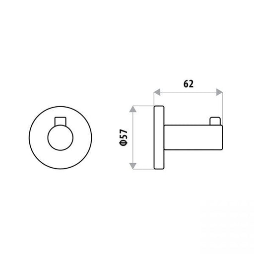 Sabine Single Robe Hook specifications