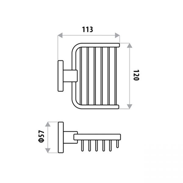 Sabine Soap Basket specifications