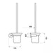 Sabine Toilet Pan Brush & Stand specifications