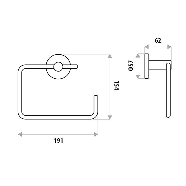 Sabine Towel Ring specifications