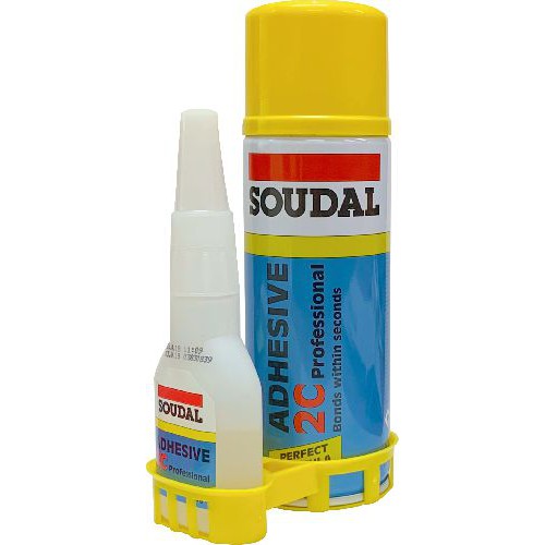 Soudal 2C Adhesive Kit (50 gr Cyano / 200ml Activator) 135623