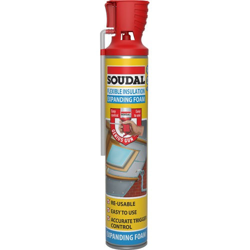 Soudal Genius Gun Flexible Insulation Foam 130425