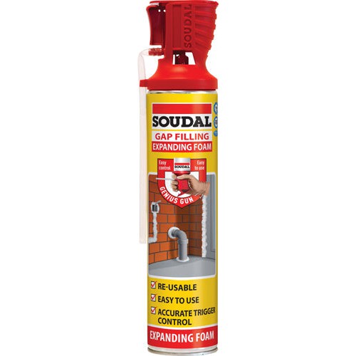 Soudal Genius Gun Gap Filling Expanding Foam