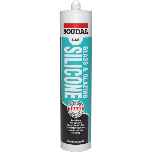 Soudal Glass & Glazing Silicone Clear 127782