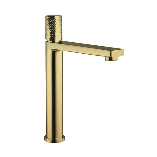 The Gabe Hi-Rise Basin Mixer brushed gold