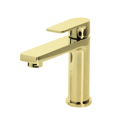 The Gabe Leva Basin Mixer brushed gold