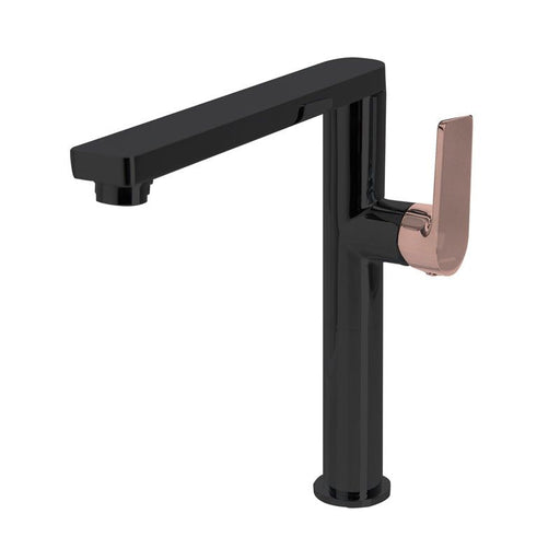 The Gabe Leva Sink Mixer rose gold black