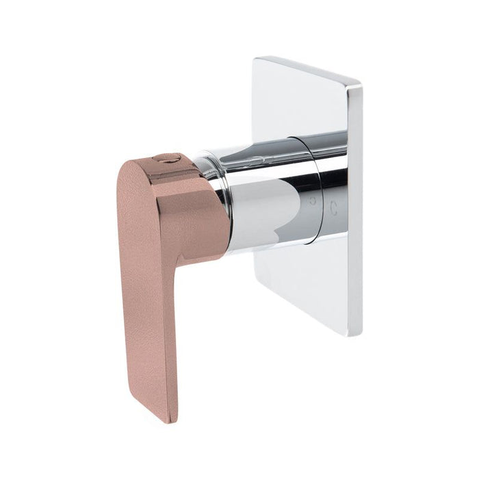 The Gabe Leva Wall Mixer chrome rose gold