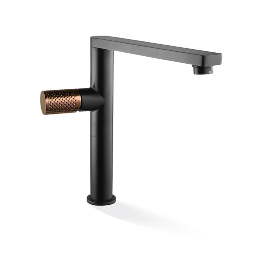 The Gabe Sink Mixer Rose Gold Black