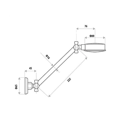 Universal All Directional Shower Specifications